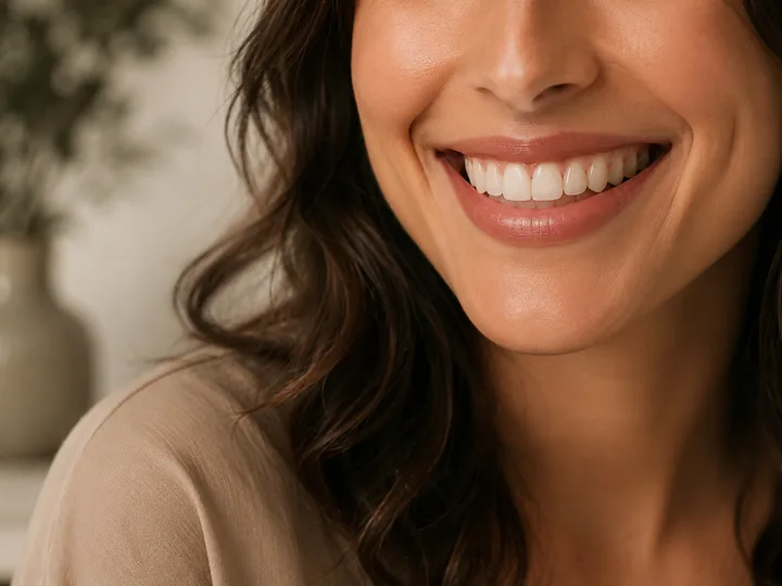 Sorriso relacionado ao clareamento dental