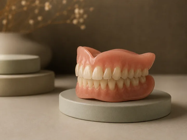 Modelo de prótese dentária